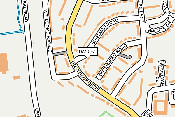DA1 5EZ map - OS OpenMap – Local (Ordnance Survey)
