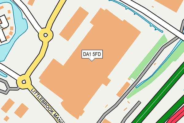 DA1 5FD map - OS OpenMap – Local (Ordnance Survey)