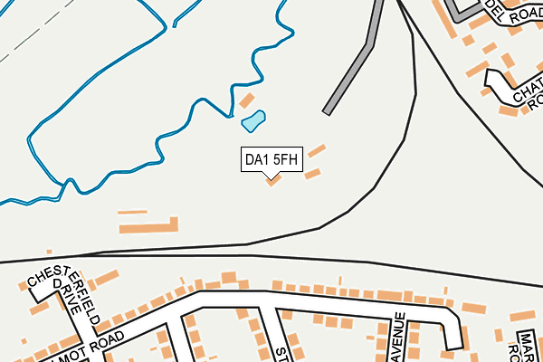 DA1 5FH map - OS OpenMap – Local (Ordnance Survey)