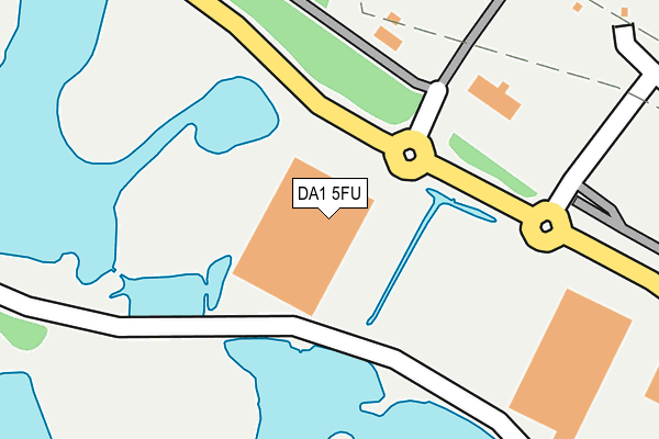DA1 5FU map - OS OpenMap – Local (Ordnance Survey)