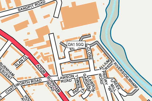 DA1 5GQ map - OS OpenMap – Local (Ordnance Survey)