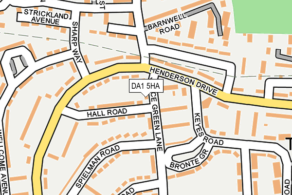 DA1 5HA map - OS OpenMap – Local (Ordnance Survey)