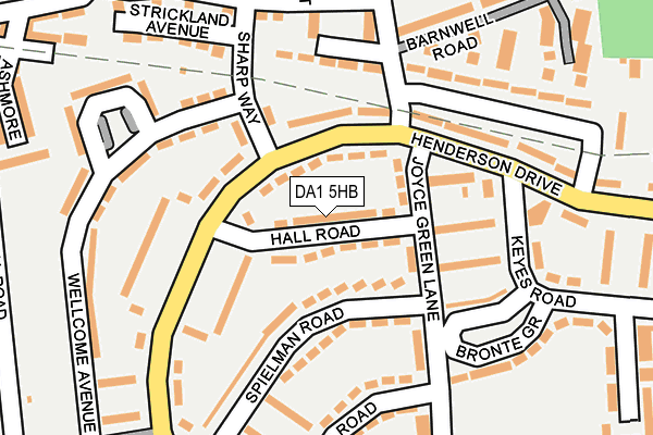 DA1 5HB map - OS OpenMap – Local (Ordnance Survey)