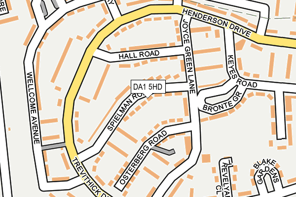 DA1 5HD map - OS OpenMap – Local (Ordnance Survey)