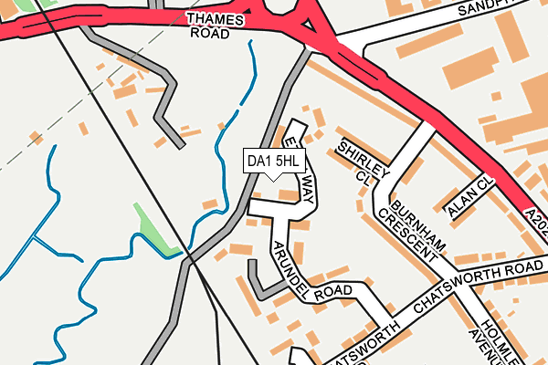 DA1 5HL map - OS OpenMap – Local (Ordnance Survey)