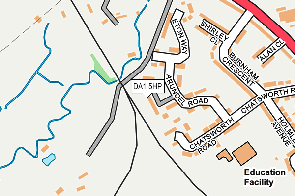 DA1 5HP map - OS OpenMap – Local (Ordnance Survey)