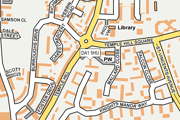 DA1 5HU map - OS OpenMap – Local (Ordnance Survey)