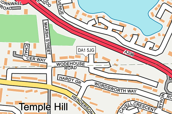 DA1 5JG map - OS OpenMap – Local (Ordnance Survey)