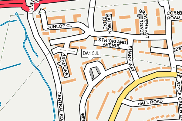 DA1 5JL map - OS OpenMap – Local (Ordnance Survey)