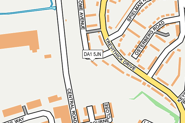 DA1 5JN map - OS OpenMap – Local (Ordnance Survey)