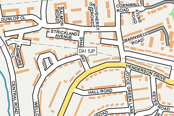 DA1 5JP map - OS OpenMap – Local (Ordnance Survey)