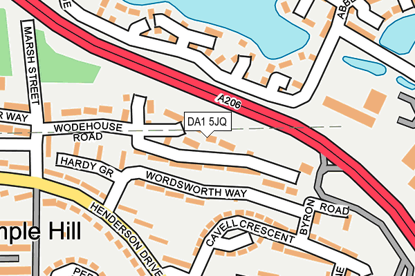 DA1 5JQ map - OS OpenMap – Local (Ordnance Survey)