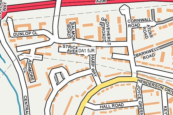 DA1 5JR map - OS OpenMap – Local (Ordnance Survey)