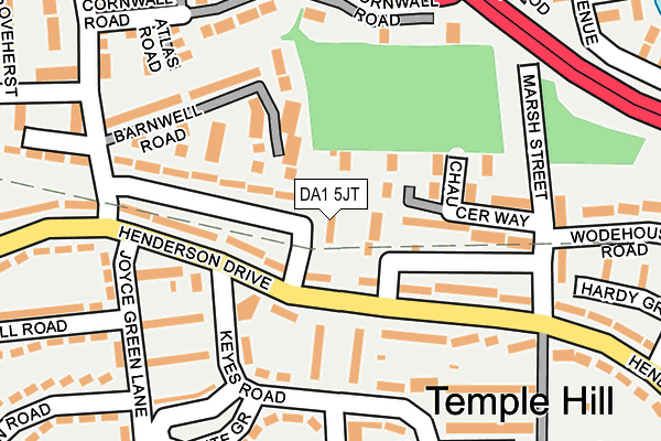 DA1 5JT map - OS OpenMap – Local (Ordnance Survey)