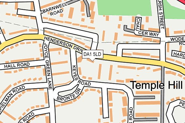 DA1 5LD map - OS OpenMap – Local (Ordnance Survey)