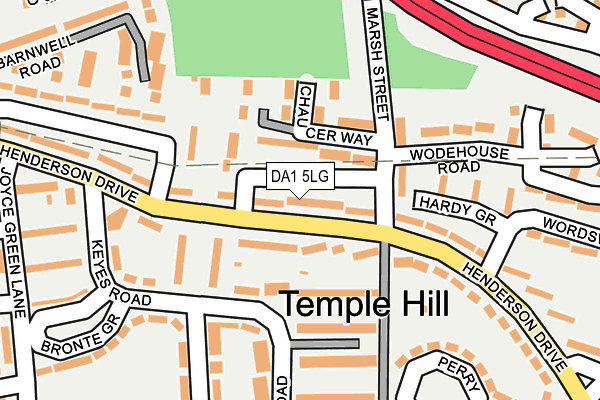DA1 5LG map - OS OpenMap – Local (Ordnance Survey)