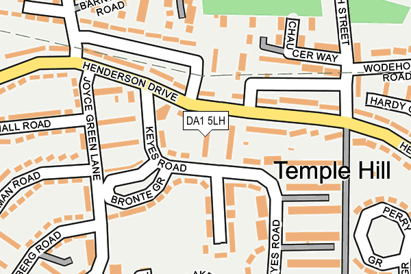 DA1 5LH map - OS OpenMap – Local (Ordnance Survey)