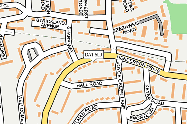 DA1 5LJ map - OS OpenMap – Local (Ordnance Survey)