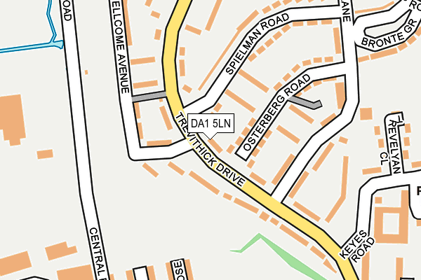 DA1 5LN map - OS OpenMap – Local (Ordnance Survey)