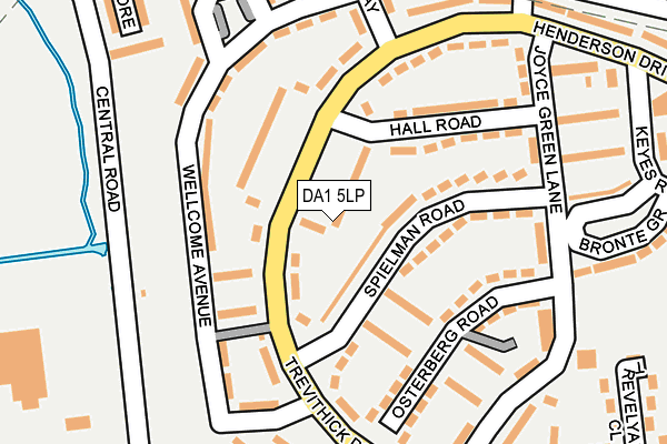 DA1 5LP map - OS OpenMap – Local (Ordnance Survey)