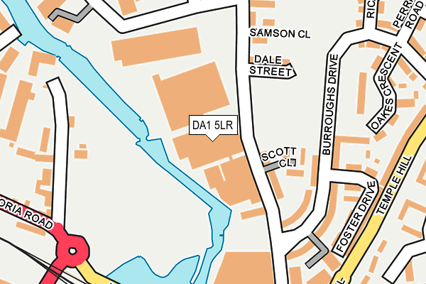 DA1 5LR map - OS OpenMap – Local (Ordnance Survey)