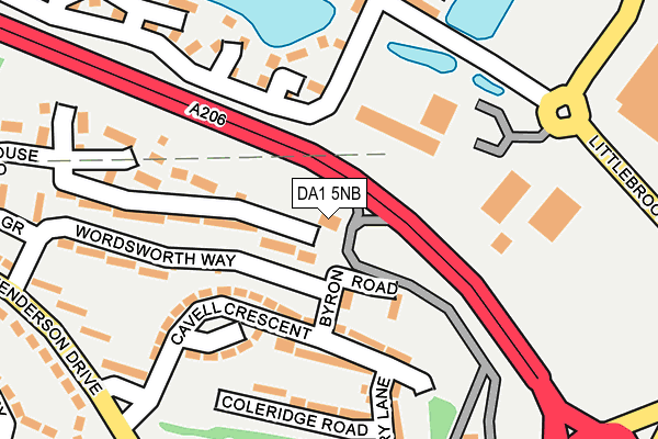 DA1 5NB map - OS OpenMap – Local (Ordnance Survey)