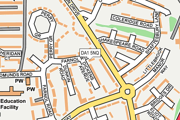 DA1 5NQ map - OS OpenMap – Local (Ordnance Survey)