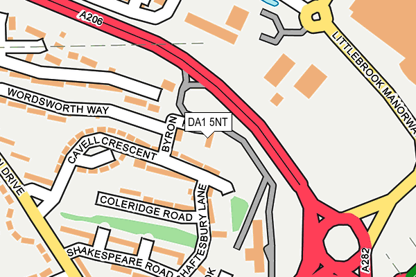 DA1 5NT map - OS OpenMap – Local (Ordnance Survey)
