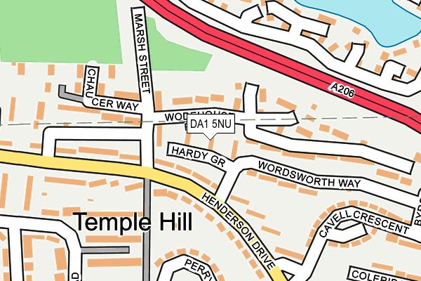 DA1 5NU map - OS OpenMap – Local (Ordnance Survey)