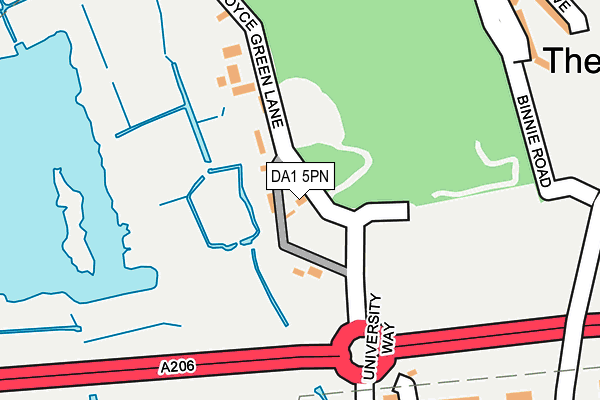DA1 5PN map - OS OpenMap – Local (Ordnance Survey)