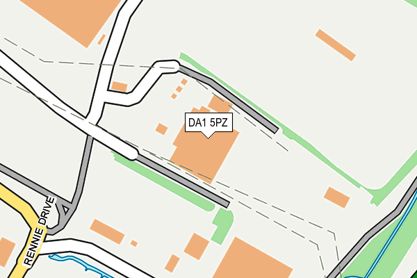 DA1 5PZ map - OS OpenMap – Local (Ordnance Survey)