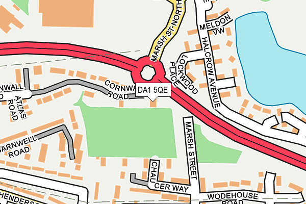 DA1 5QE map - OS OpenMap – Local (Ordnance Survey)