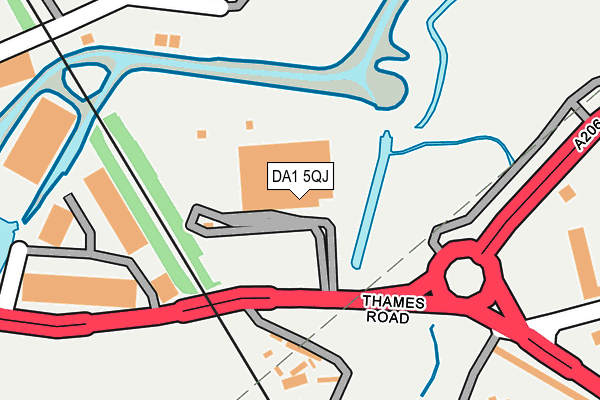 DA1 5QJ map - OS OpenMap – Local (Ordnance Survey)
