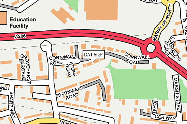 DA1 5QP map - OS OpenMap – Local (Ordnance Survey)