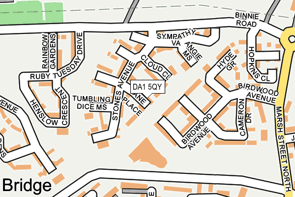 DA1 5QY map - OS OpenMap – Local (Ordnance Survey)