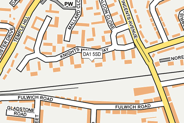 DA1 5SD map - OS OpenMap – Local (Ordnance Survey)