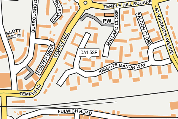 DA1 5SP map - OS OpenMap – Local (Ordnance Survey)