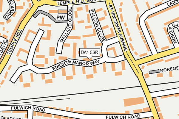 DA1 5SR map - OS OpenMap – Local (Ordnance Survey)