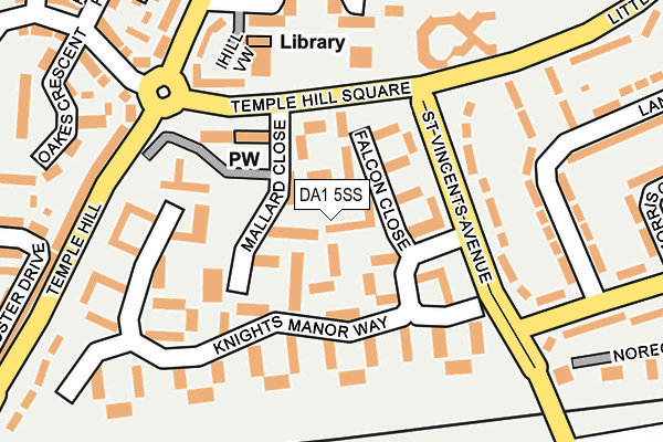 DA1 5SS map - OS OpenMap – Local (Ordnance Survey)