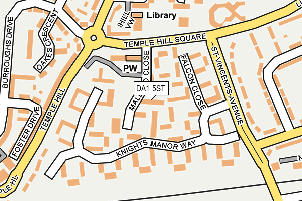 DA1 5ST map - OS OpenMap – Local (Ordnance Survey)