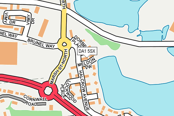 DA1 5SX map - OS OpenMap – Local (Ordnance Survey)