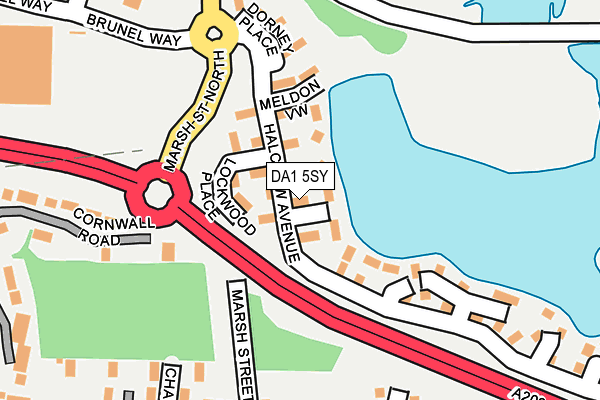 DA1 5SY map - OS OpenMap – Local (Ordnance Survey)