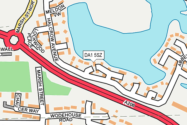 DA1 5SZ map - OS OpenMap – Local (Ordnance Survey)