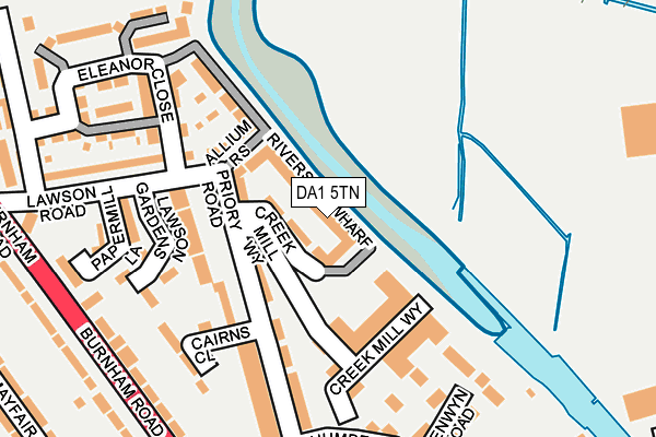 DA1 5TN map - OS OpenMap – Local (Ordnance Survey)