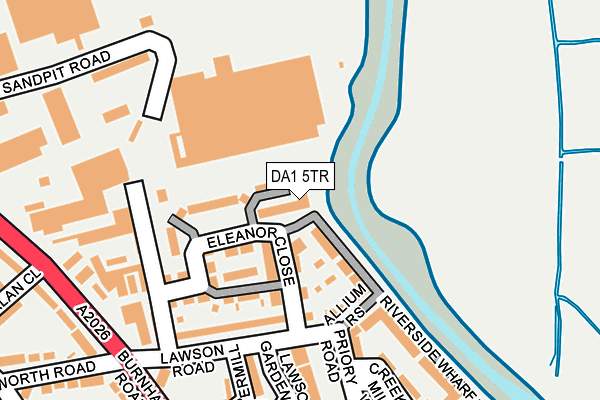 DA1 5TR map - OS OpenMap – Local (Ordnance Survey)