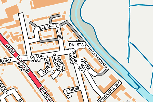 DA1 5TS map - OS OpenMap – Local (Ordnance Survey)