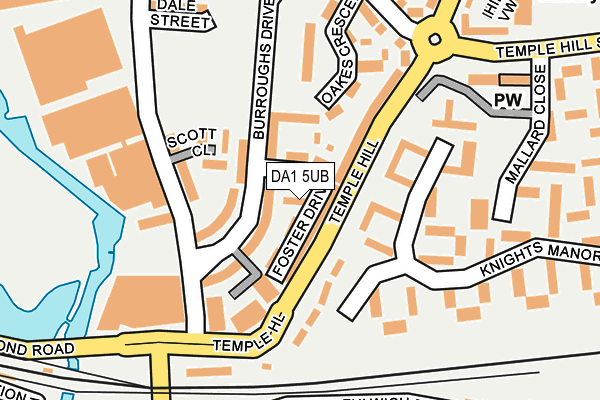 DA1 5UB map - OS OpenMap – Local (Ordnance Survey)
