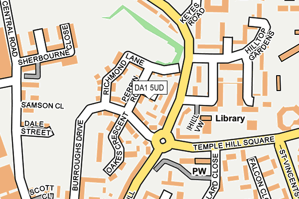 DA1 5UD map - OS OpenMap – Local (Ordnance Survey)