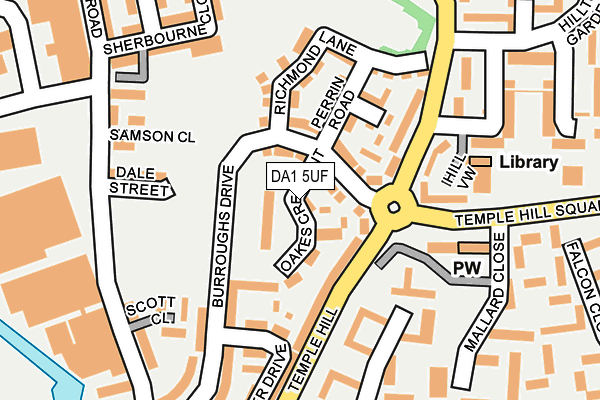 DA1 5UF map - OS OpenMap – Local (Ordnance Survey)