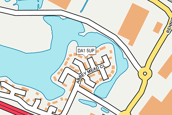 DA1 5UP map - OS OpenMap – Local (Ordnance Survey)